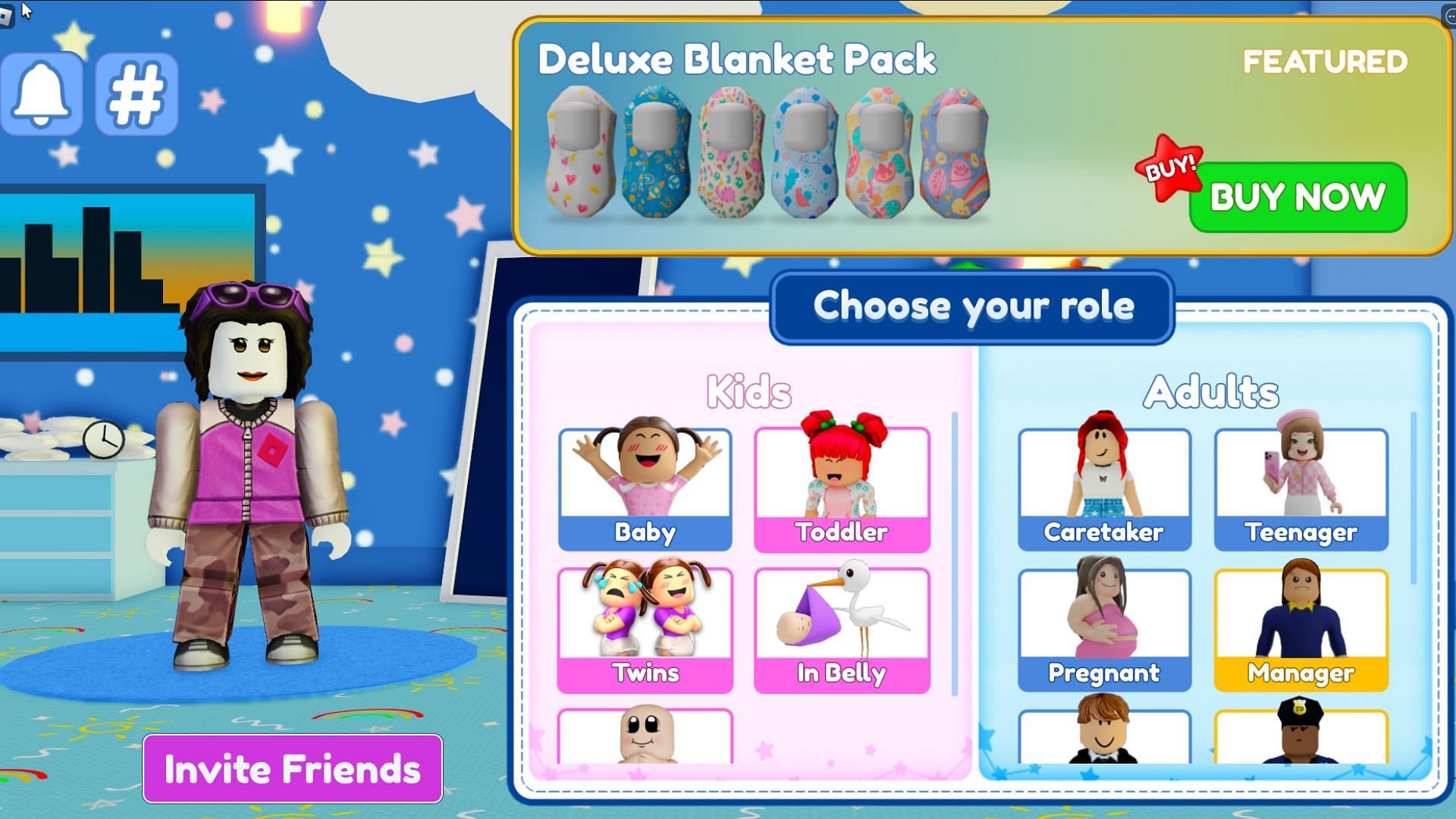 Choose your own role in Twilight Daycare (Image via Roblox)