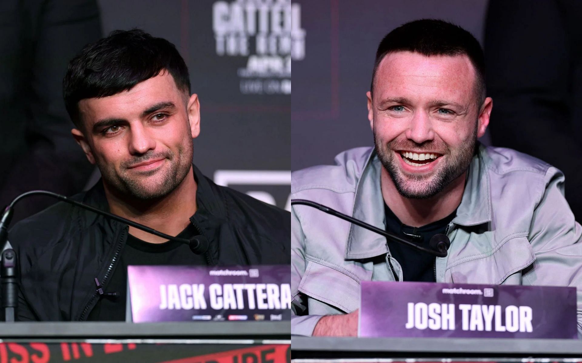 Jack Catterall (left) sends a warning to Josh Taylor (right) ahead of final press conference before fight night [Images Courtesy: @GettyImages]