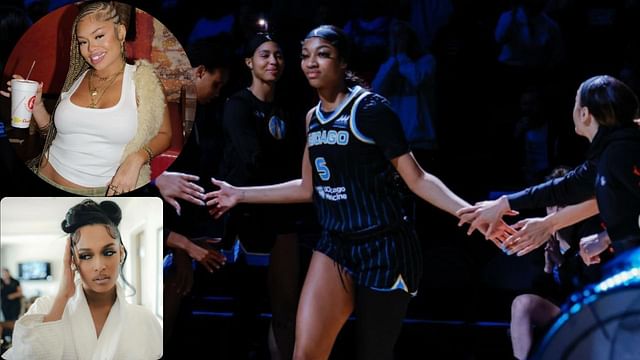 WATCH: Angel Reese strikes pose courtside with icons Latto and Brooklyn ...