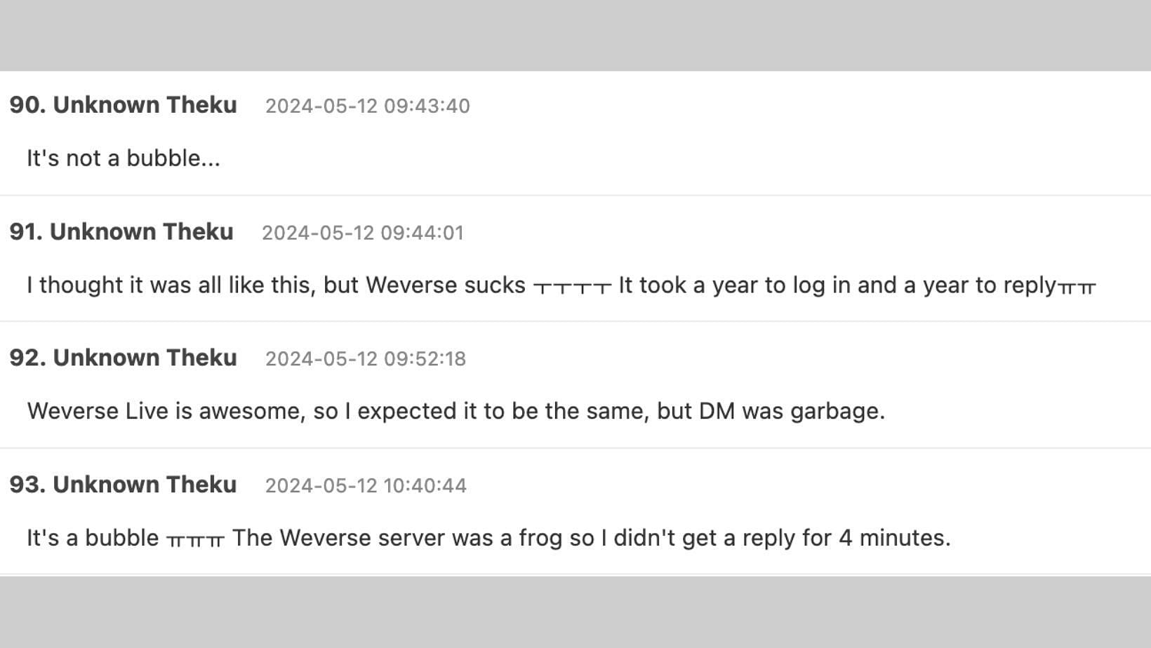 Netizens criticized HYBE and Weverse on Theqoo. (Image via screenshot/Theqoo)