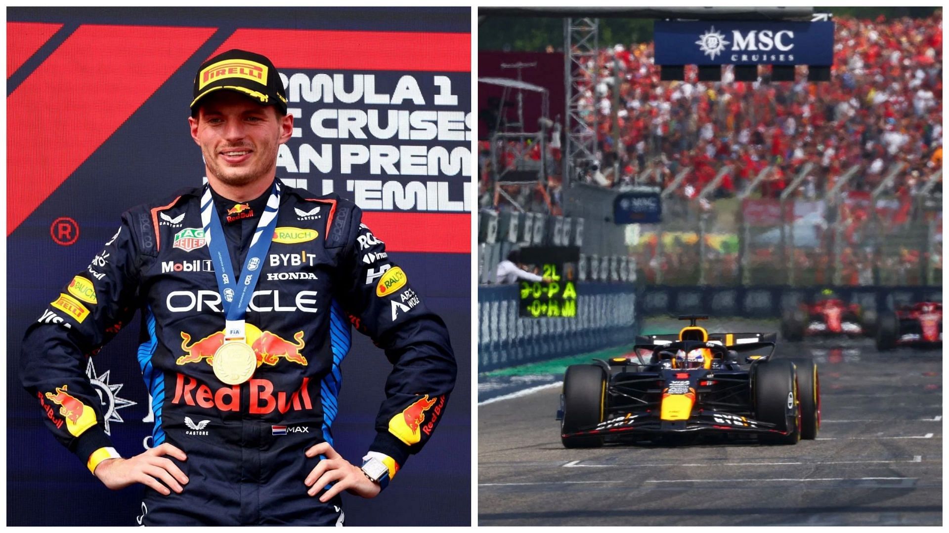 Max Verstappen on the issues he faced in Imola  (Photo by Clive Rose/Getty Images)
