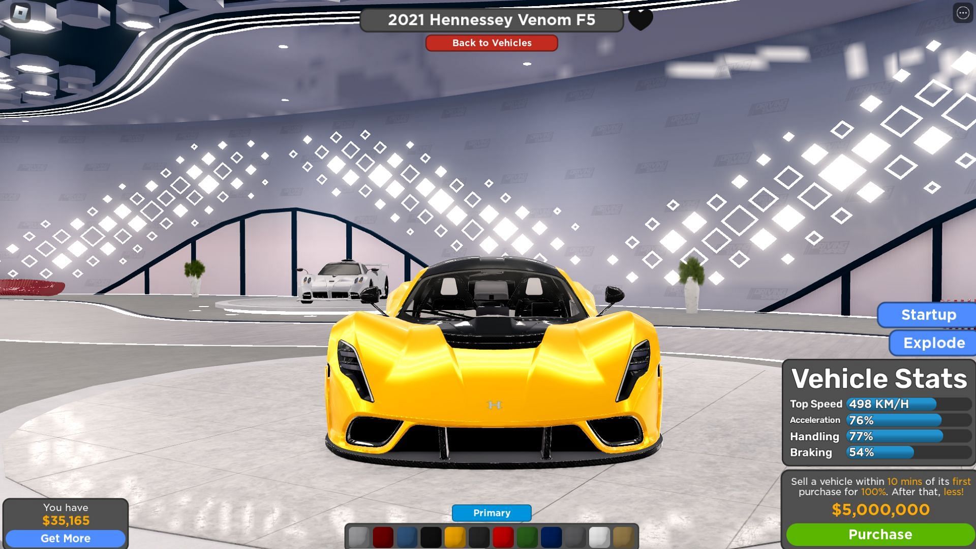 Venom F5 is one of the best options in the game (Image via Roblox)