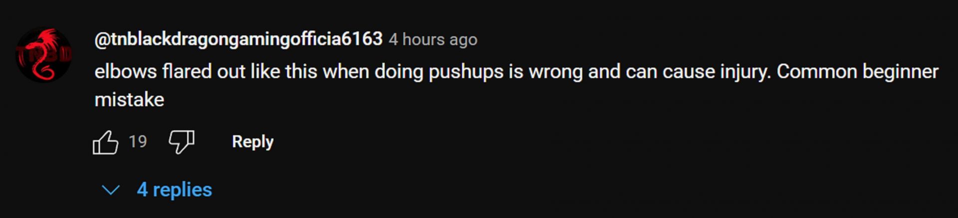 Fan gives a workout tip to the streamer (Image via YouTube)