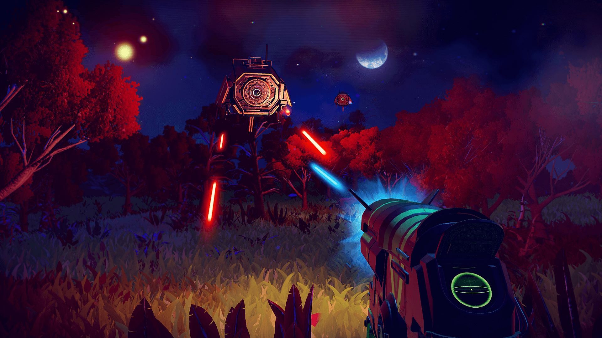 Faster Weapon Reloads in No Man&#039;s Sky (Image via Hello Games)