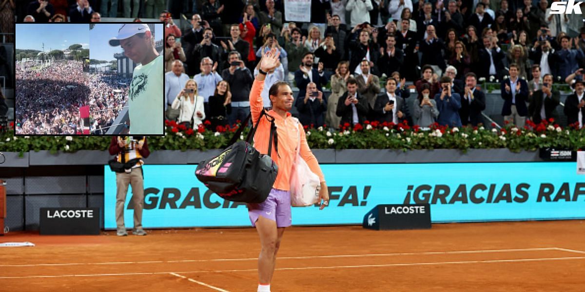 Rafael Nadal thronged by 1000s of cheering fans as he exits Italian Open 2024 after 2R loss