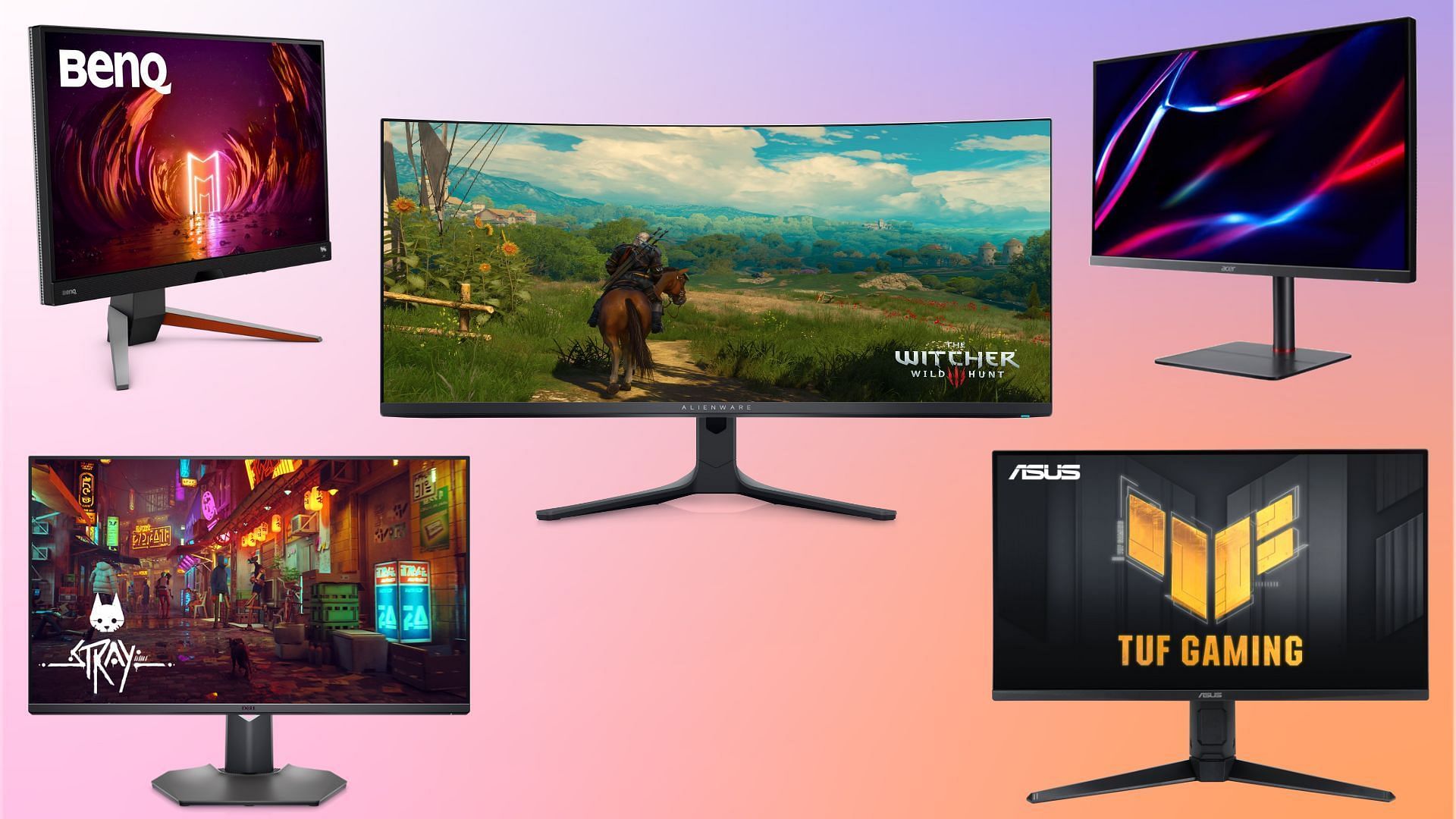 5 best gaming monitors in 2024