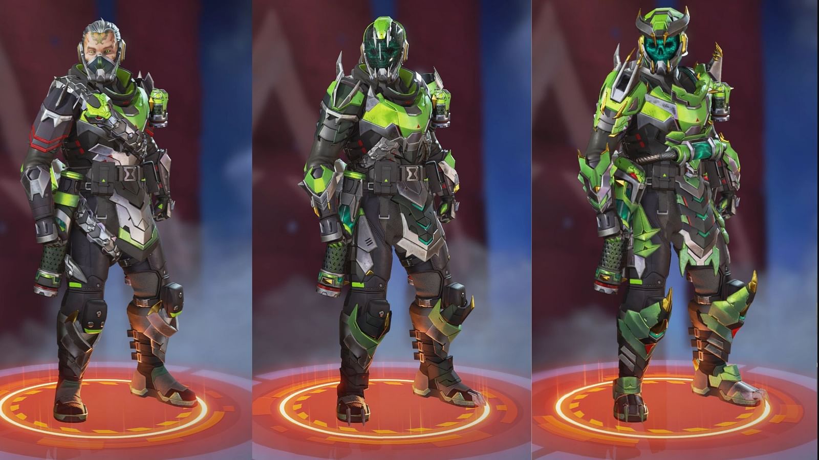 All Caustic skins in Apex Legends