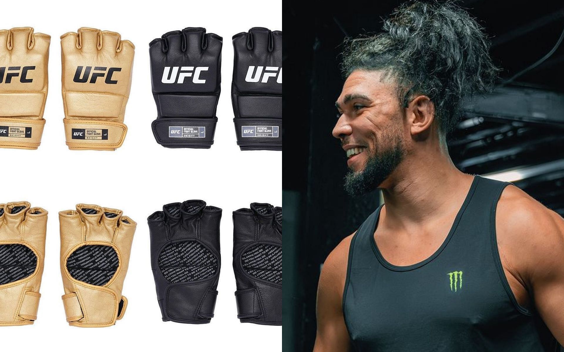 New UFC gloves (left) is a big hit with Johnny Walker (right) [Images courtesy of @ufc and johnnywalker on Instagram]