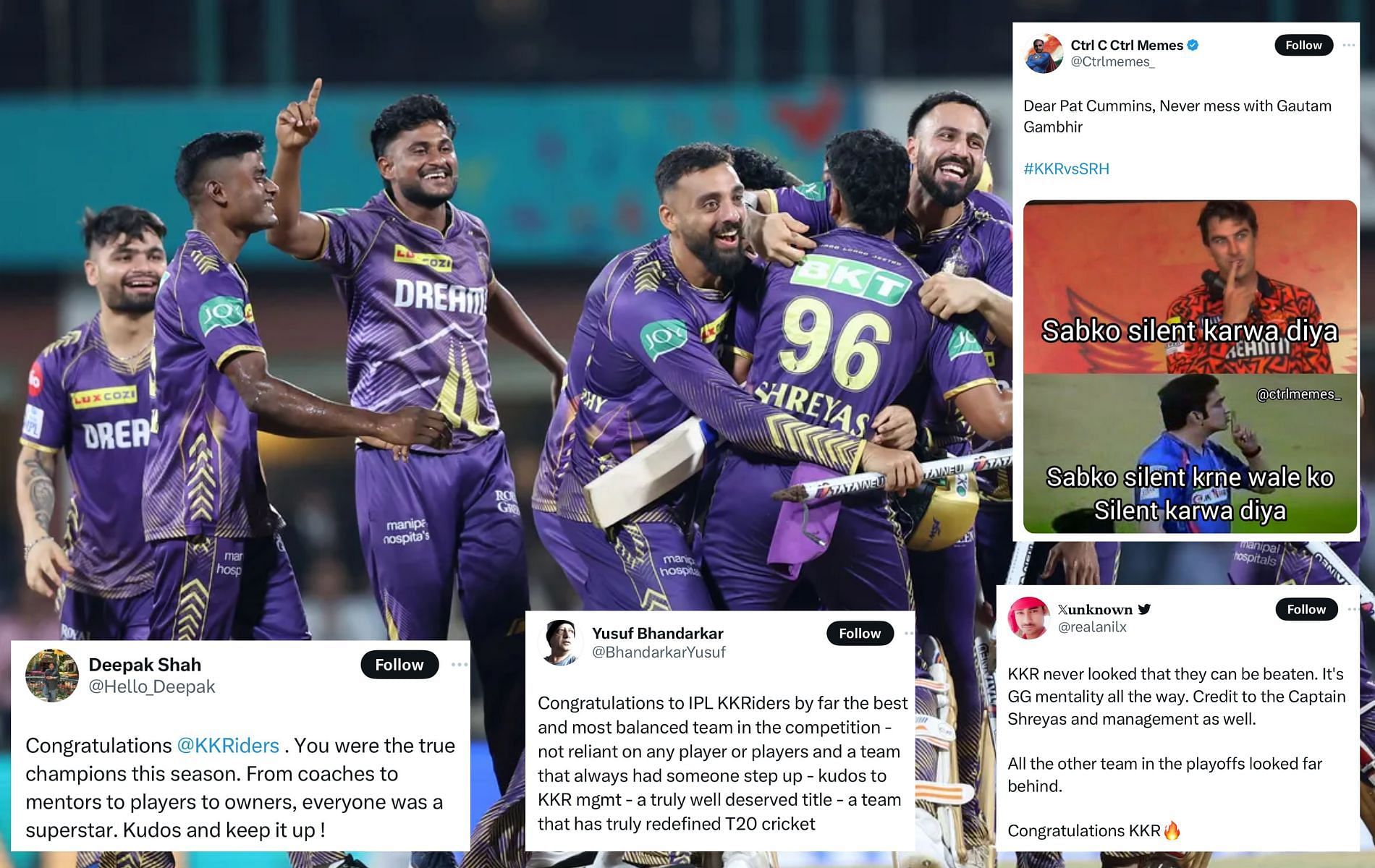 KKR clinched their third IPL title.