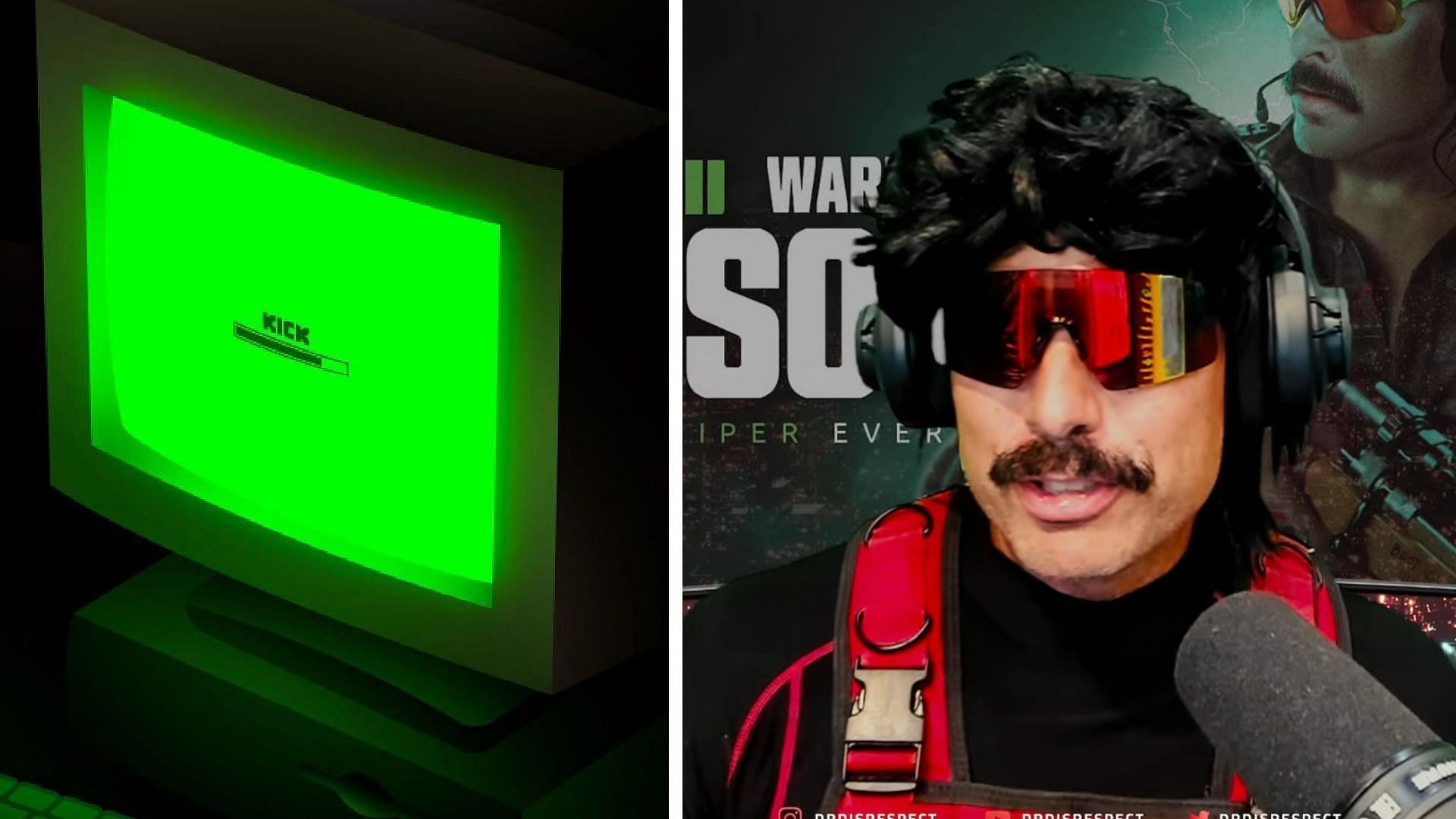 Dr DisRespect reveals rejecting $10/year offer from Kick (Image via Kick.com, Dr DisRespect/YouTube)