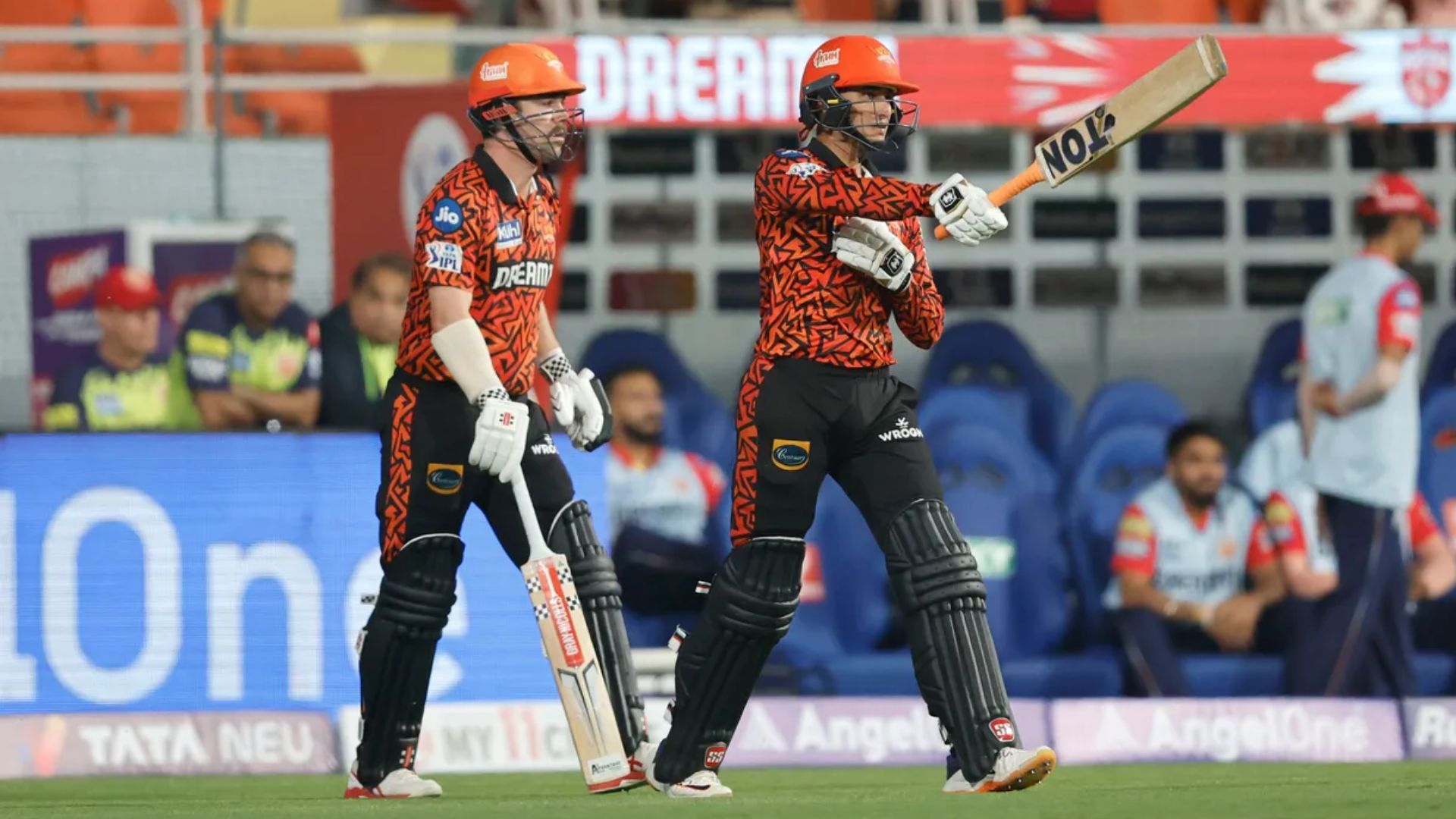 Travis Head and Abhishek Sharma of SRH