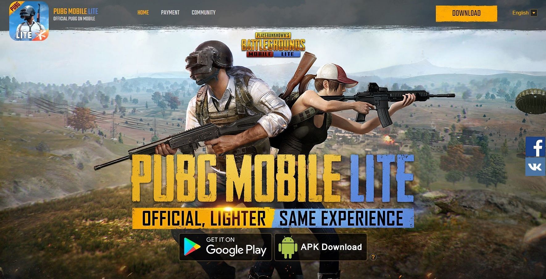 Go to the official website to download PUBG Mobile Lite 0.27.0 APK (Image via PUBG Mobile Lite)