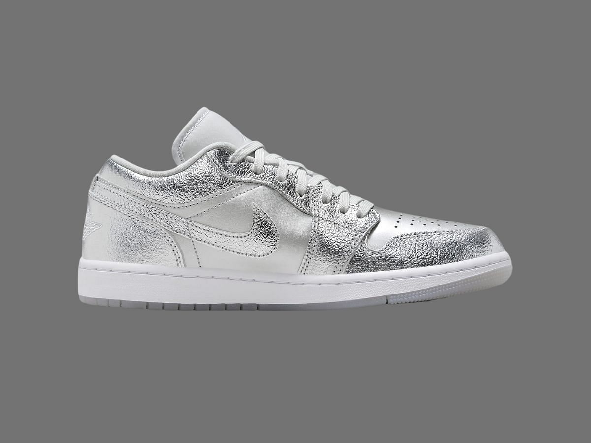 Air Jordan 1 Low SE WMNS &ldquo;Metallic Silver&rdquo; (Image via Nike)