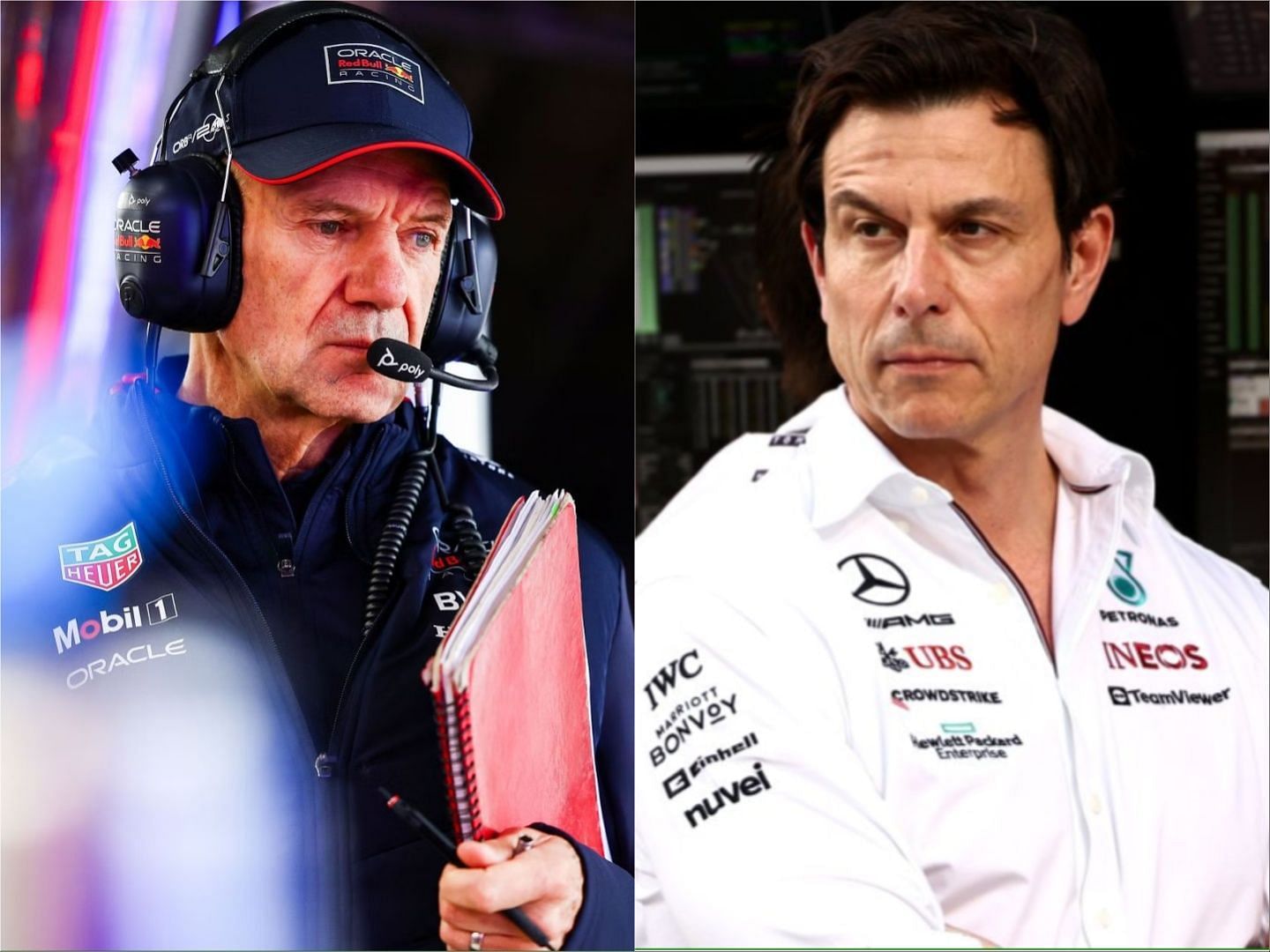 Adrian Newey and Toto Wolff (Images via Getty)