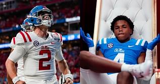 "He's 16 years old": Ole Miss QB Jaxson Dart reacts to 2025 recruit Jerome Myles' incredible record breaking Utah 100M sprint