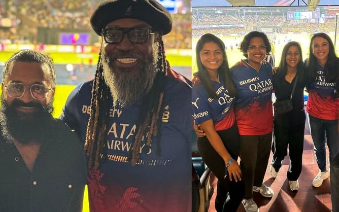 IPL 2024: यूनिवर्स बॉस क्रिस गेल से लेकर स्मृति मंधाना तक, RCB को सपोर्ट करने मैदान पर पहुंचे कई दिग्गज खिलाड़ी