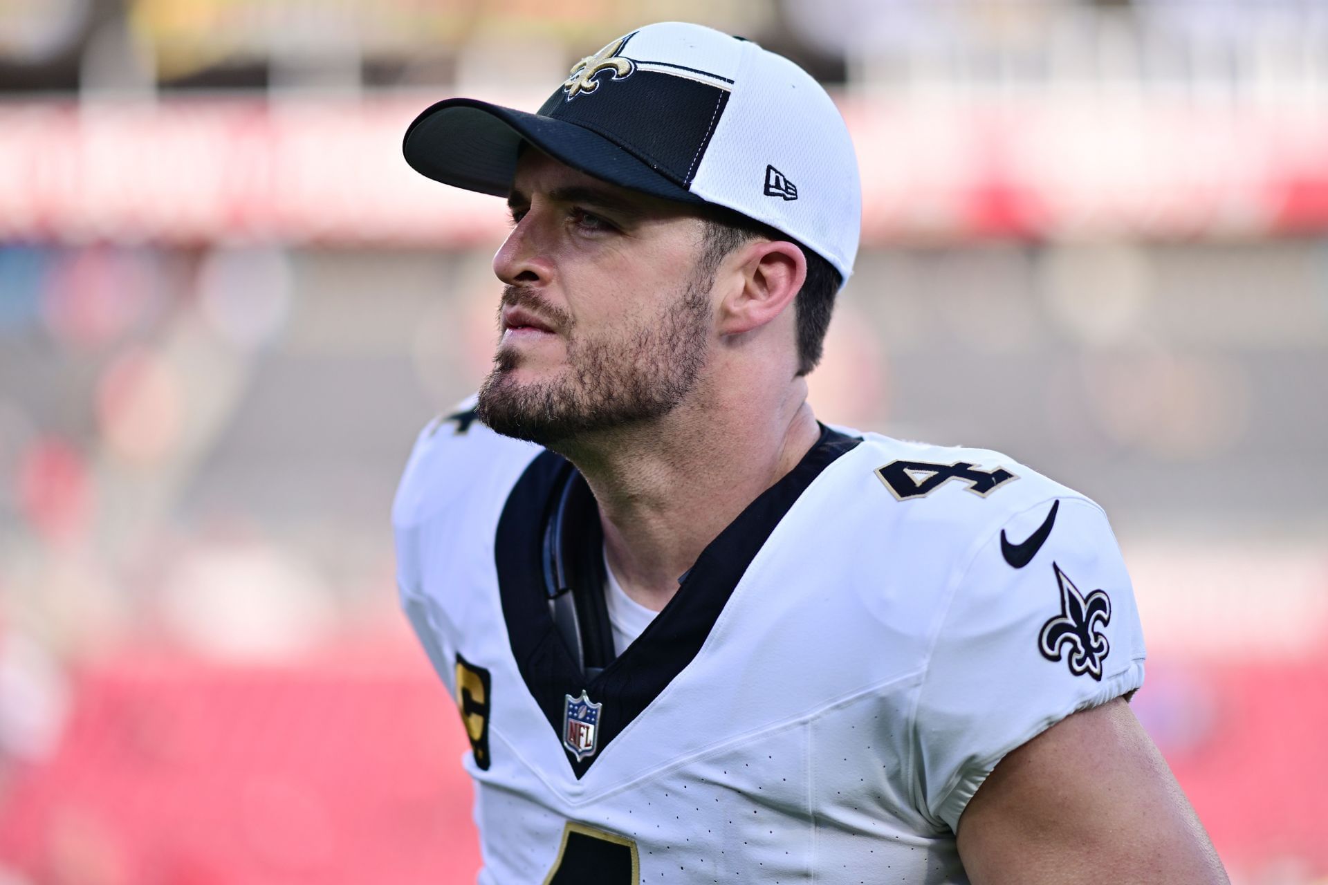 Derek Carr at New Orleans Saints v Tampa Bay Buccaneers