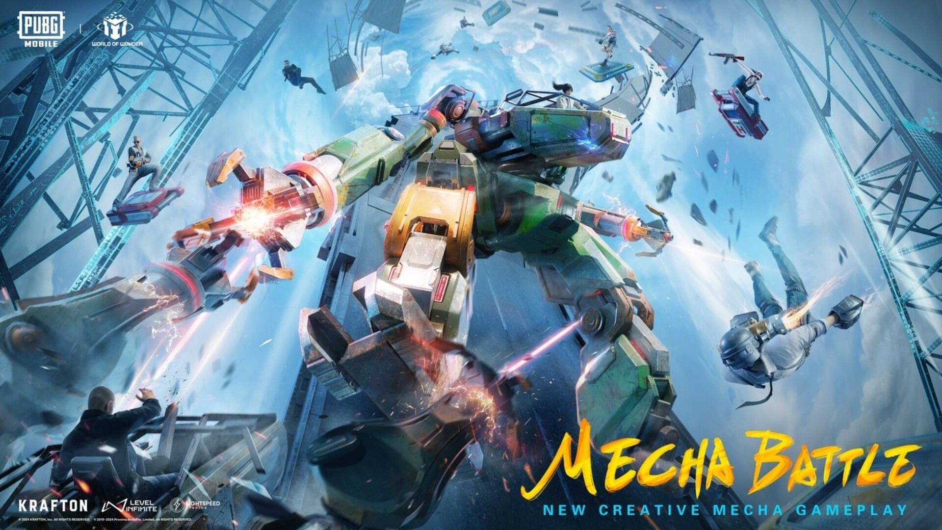 PUBG Mobile currently has the Mecha Fusion mode (Image via Krafton)