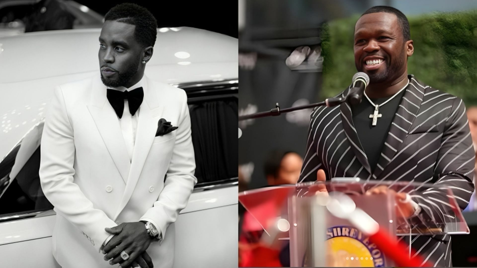 50 Cent criticized Diddy for the video (Image via Facebook/@Diddy, Instagram /@50cent)
