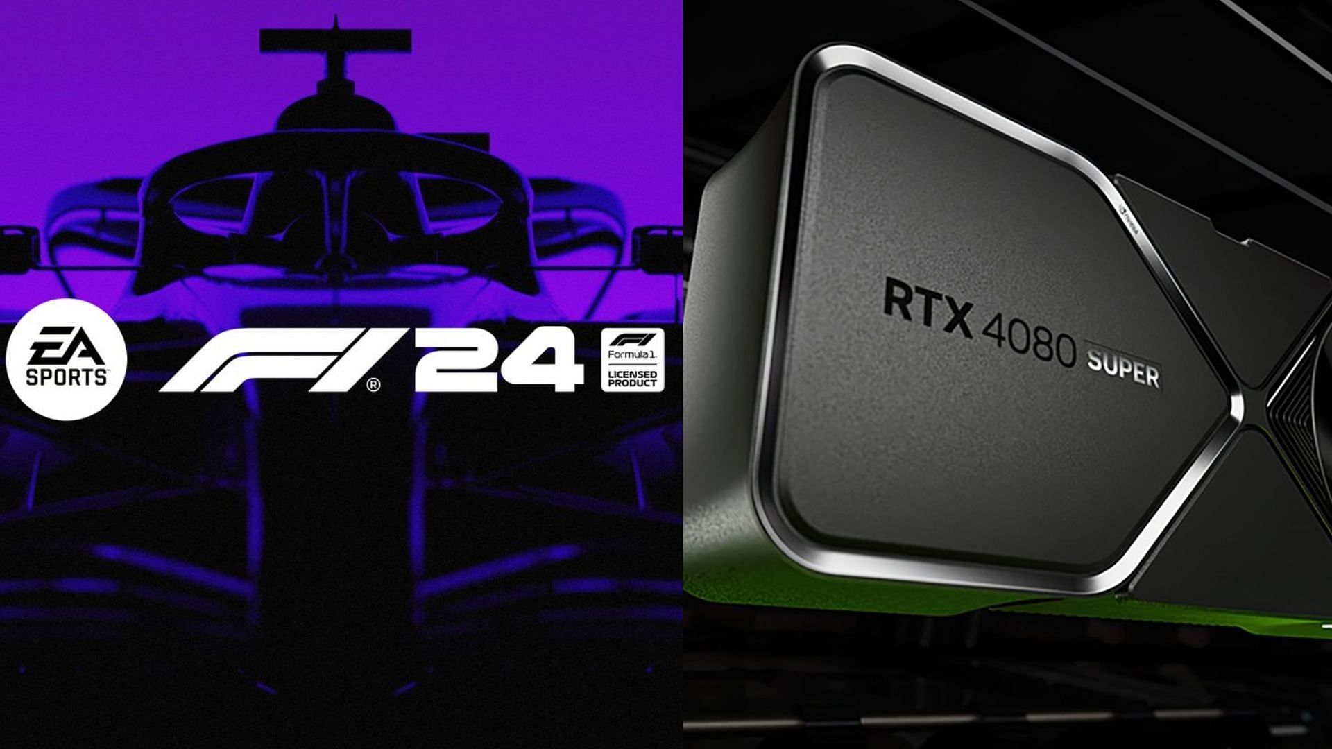 The RTX 4080 and 4080 Super are capable GPUs for F1 24 (Image via EA and Nvidia)