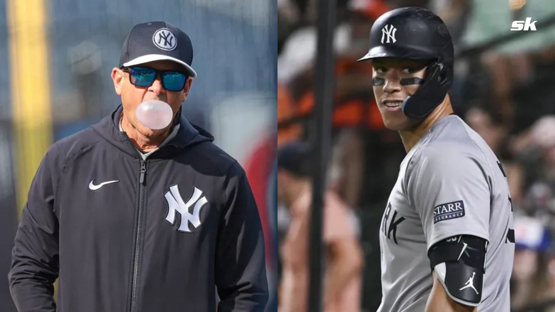 New York Yankees Manager Aaron Boone and Superstar Aaron Judge