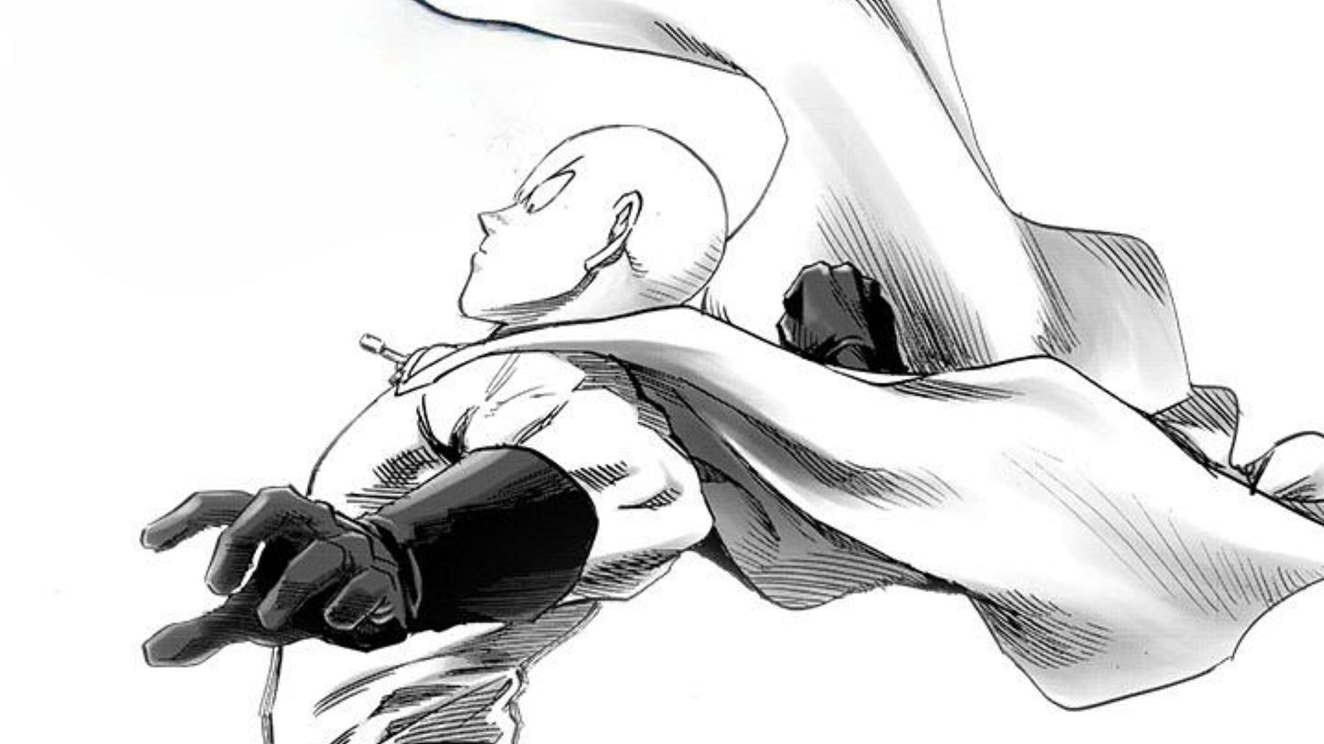 Saitama as seen in the One Punch Man manga (Image via Shueisha)