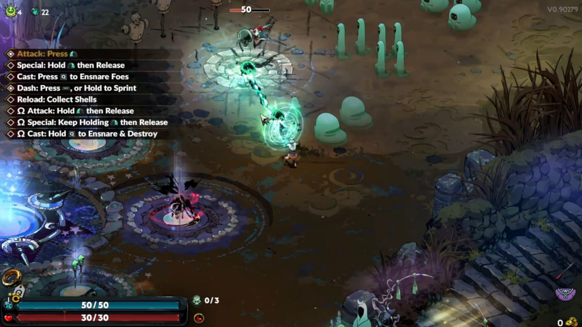 The Daedalus Hammer in Hades 2 can be used to somewhat bypass the ammunition problem of the Argent Skull (Image via Supergiant Games)