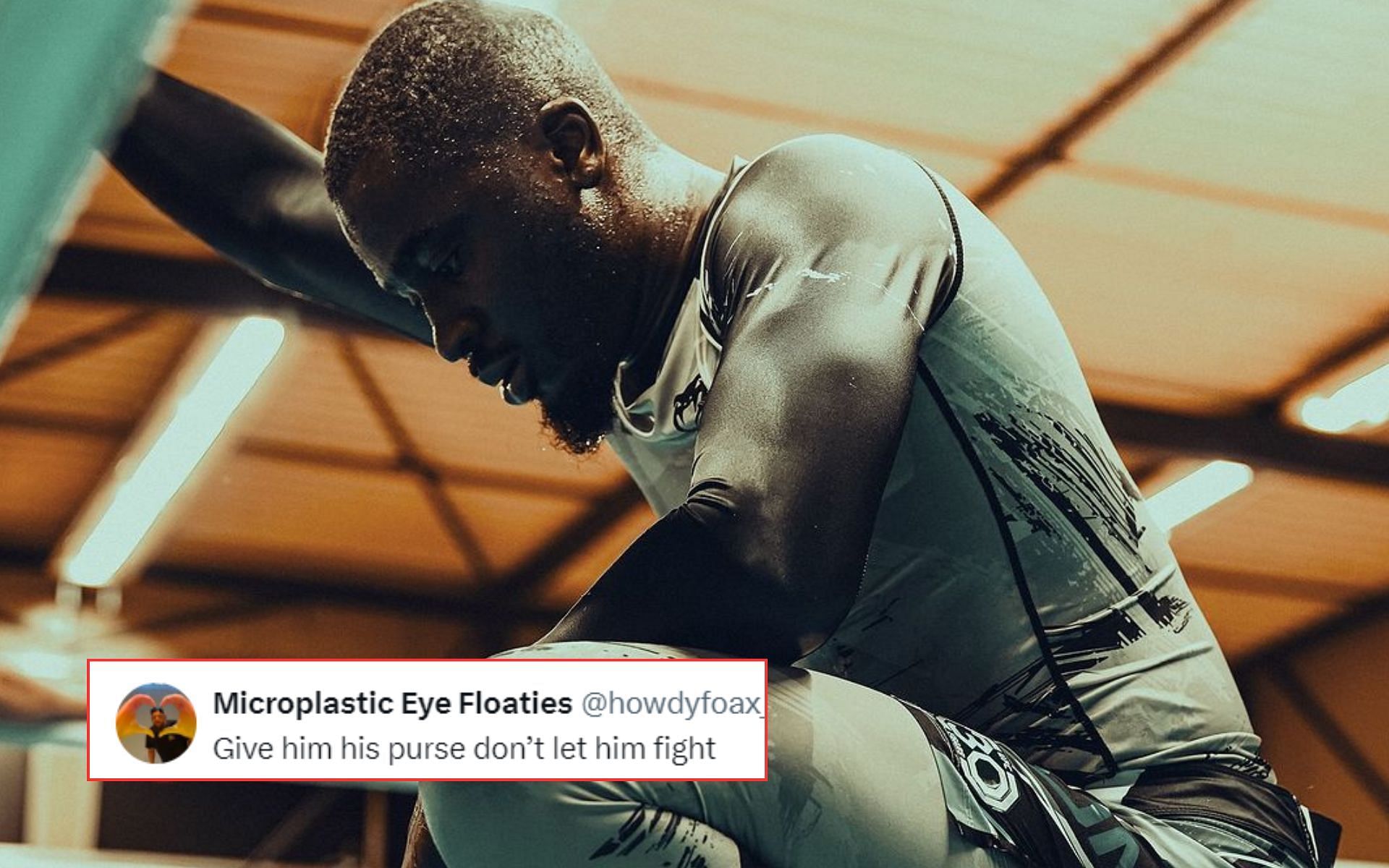 William Gomes looked visibly drained at the weigh-ins, leaving fans concerned [Image courtesy of @will_gomis on Instagram]