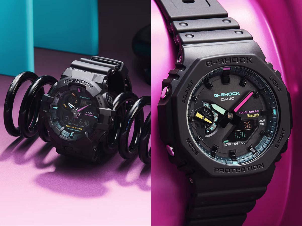 Multi-Fluorescent Accents Collection from G-SHOCK (Image via Casio)