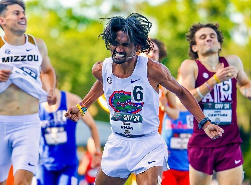 Parvej Khan wins Gold medal at the Southeastern Conference Outdoor Track and Field Championships (Image Credits: Parvej Khan/Instagram)