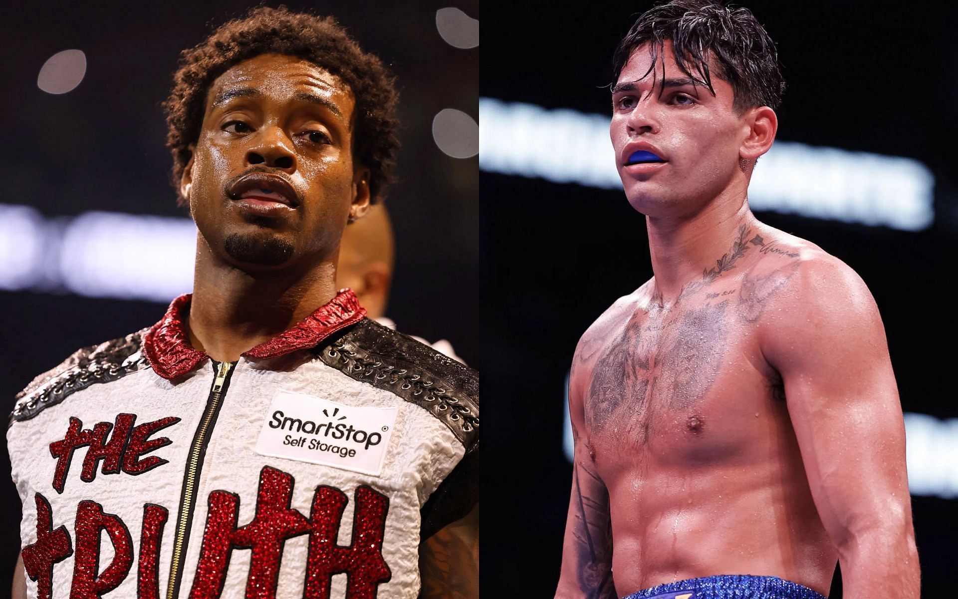 Errol Spence Jr. (left) takes aim at Ryan Garcia (right) in new battle of words [Images Courtesy: @GettyImages]