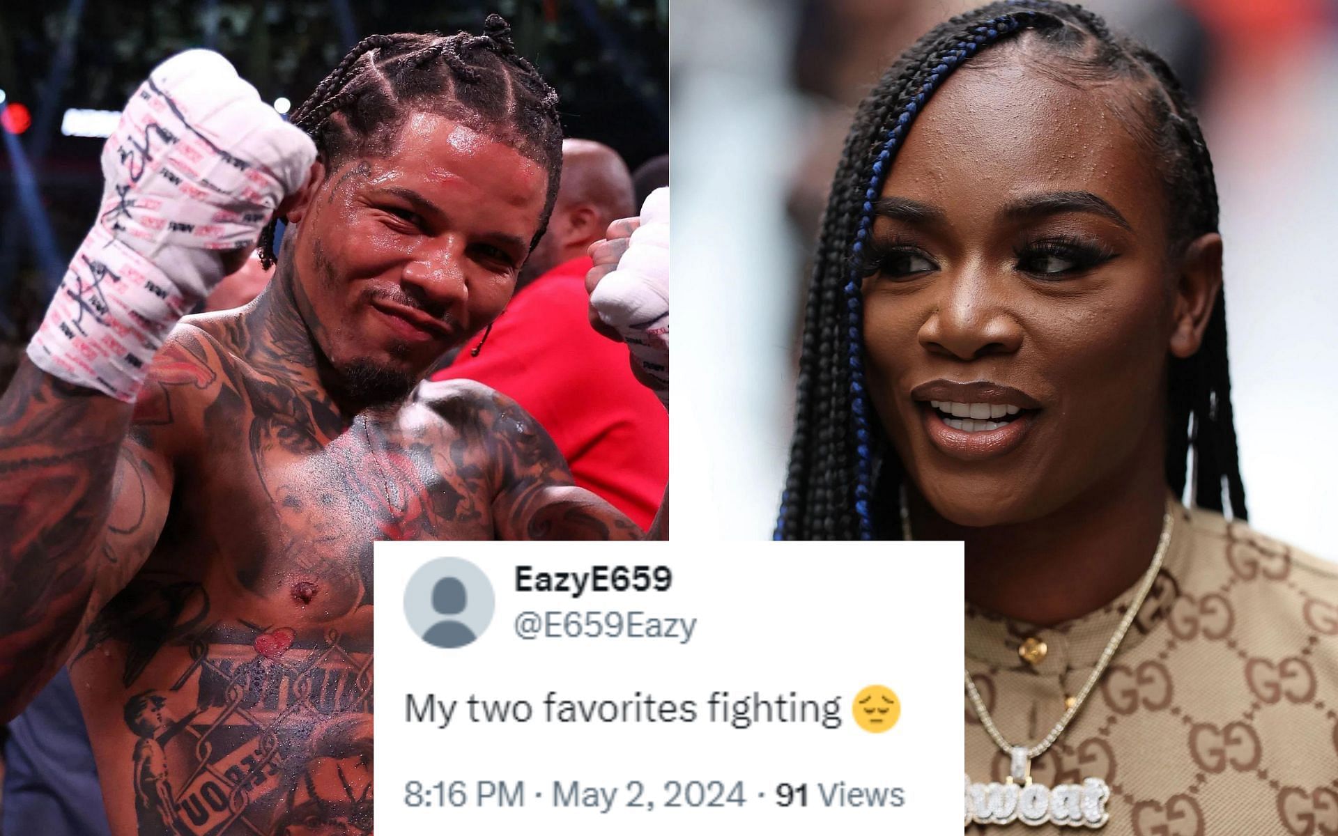 Gervonta Davis speaks about Claressa Shields [Images via Getty]