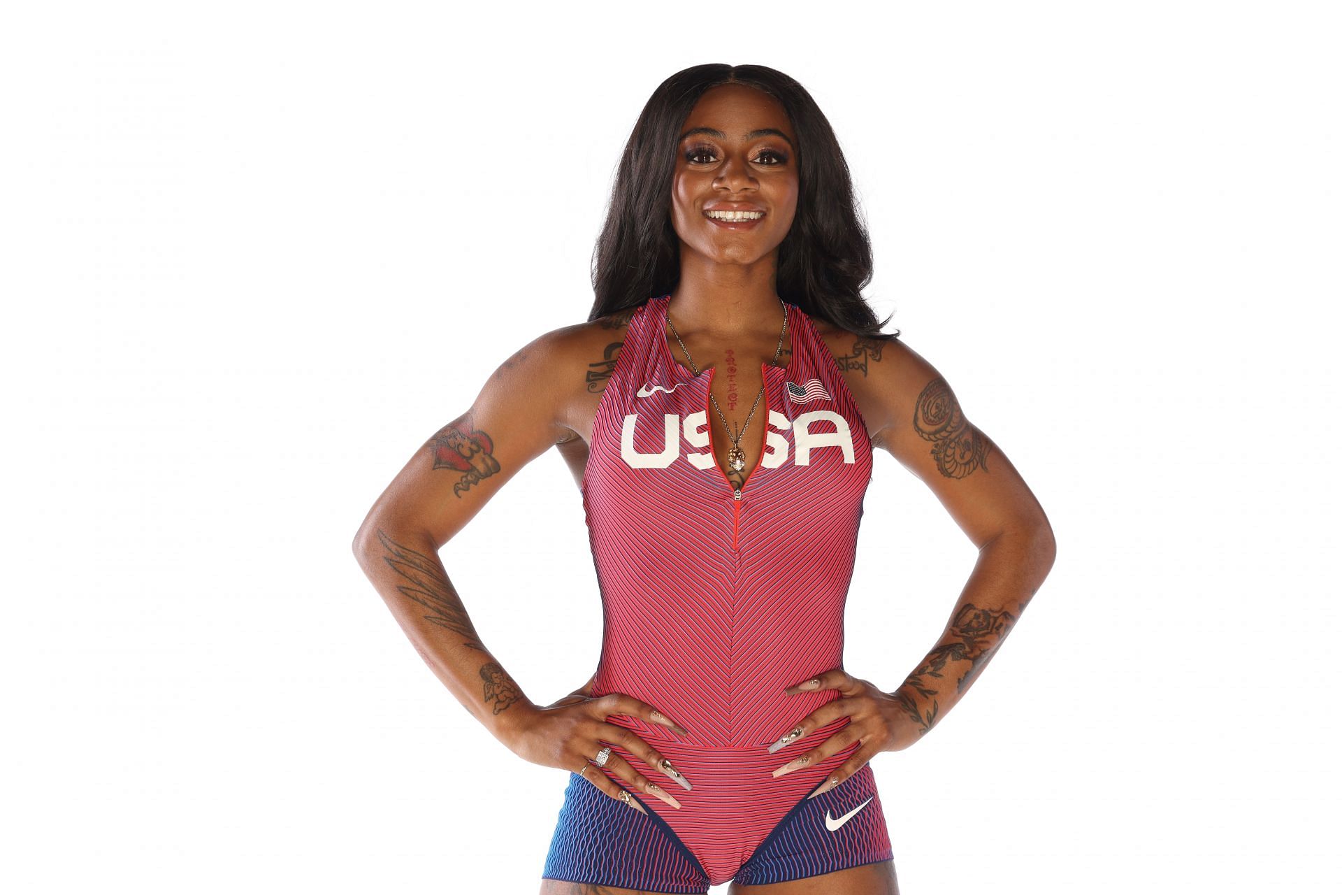 Sha&#039;Carri Richardson at the Team USA Olympic Portrait Shoot