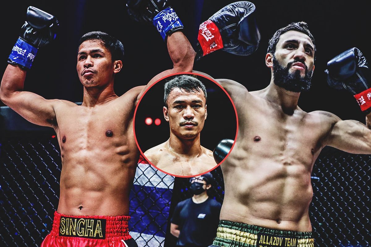 Sitthichai (Center) is still gunning for Superbon (Left) and Allazov (Right)