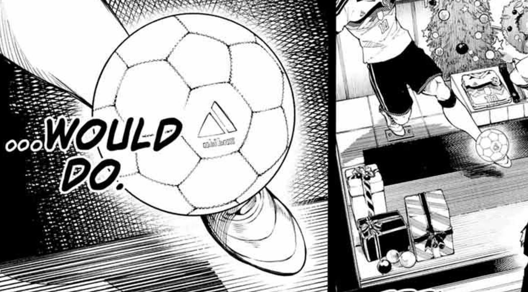 Michael Kaiser&#039;s football in the manga (Image via Kodansha)