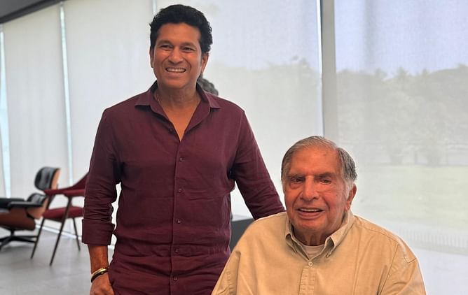 "A day I will remember with a smile always" - Sachin Tendulkar on his recent meeting with Ratan Tata