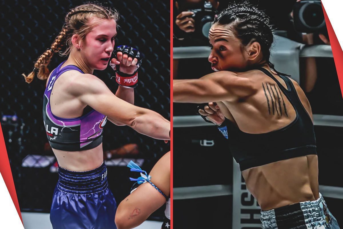 Smilla Sundell (Left) faces Natalia Diachkova (Right) at ONE Fight Night 22