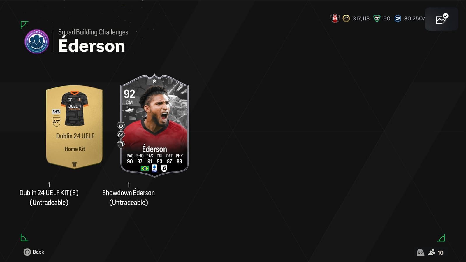 Ederson has some amazing stats (Image via EA Sports)