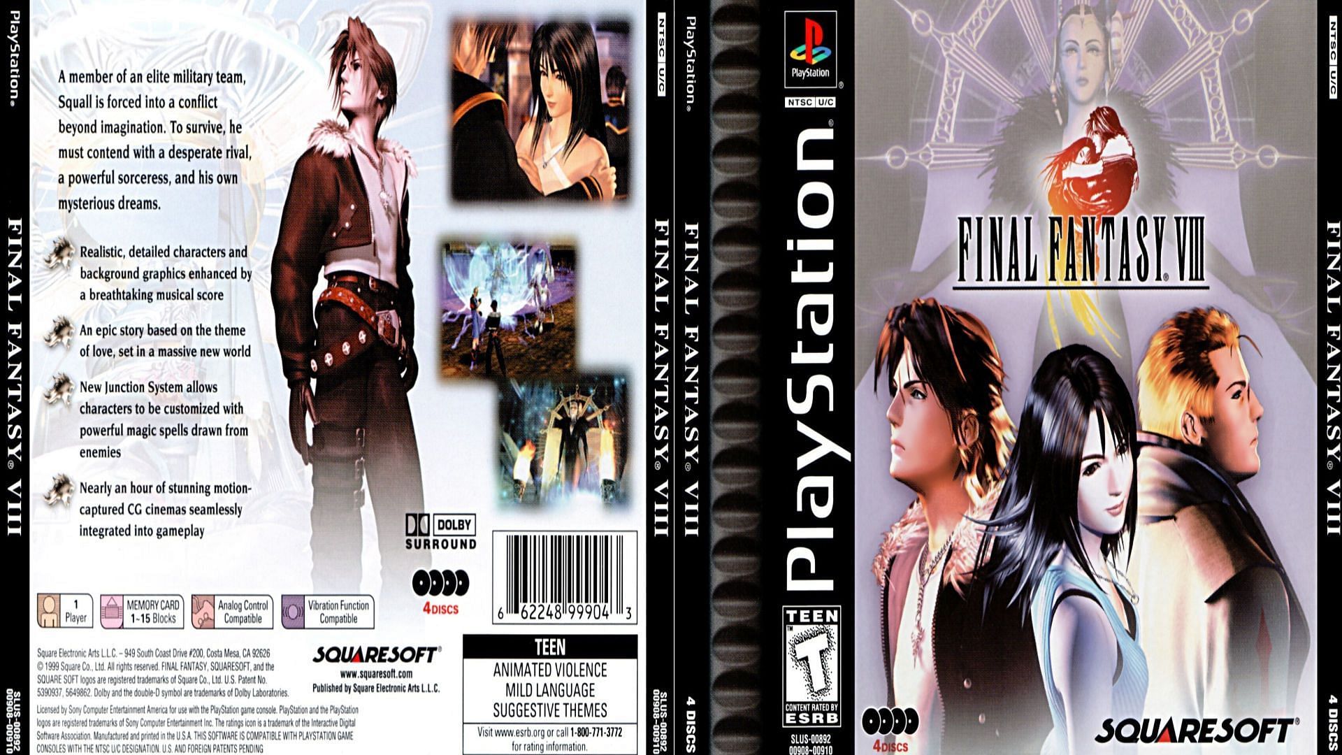 Fans expected a lot from Final Fantasy VIII after the success of Final Fantasy VII (Image via Square Enix)