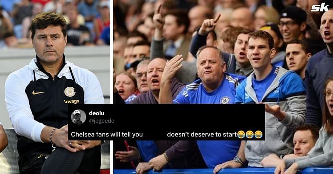 "Doesn't deserve to start", "This is why Poch drives me insane" - Chelsea fans surprised by player's inclusion in XI for Bournemouth clash
