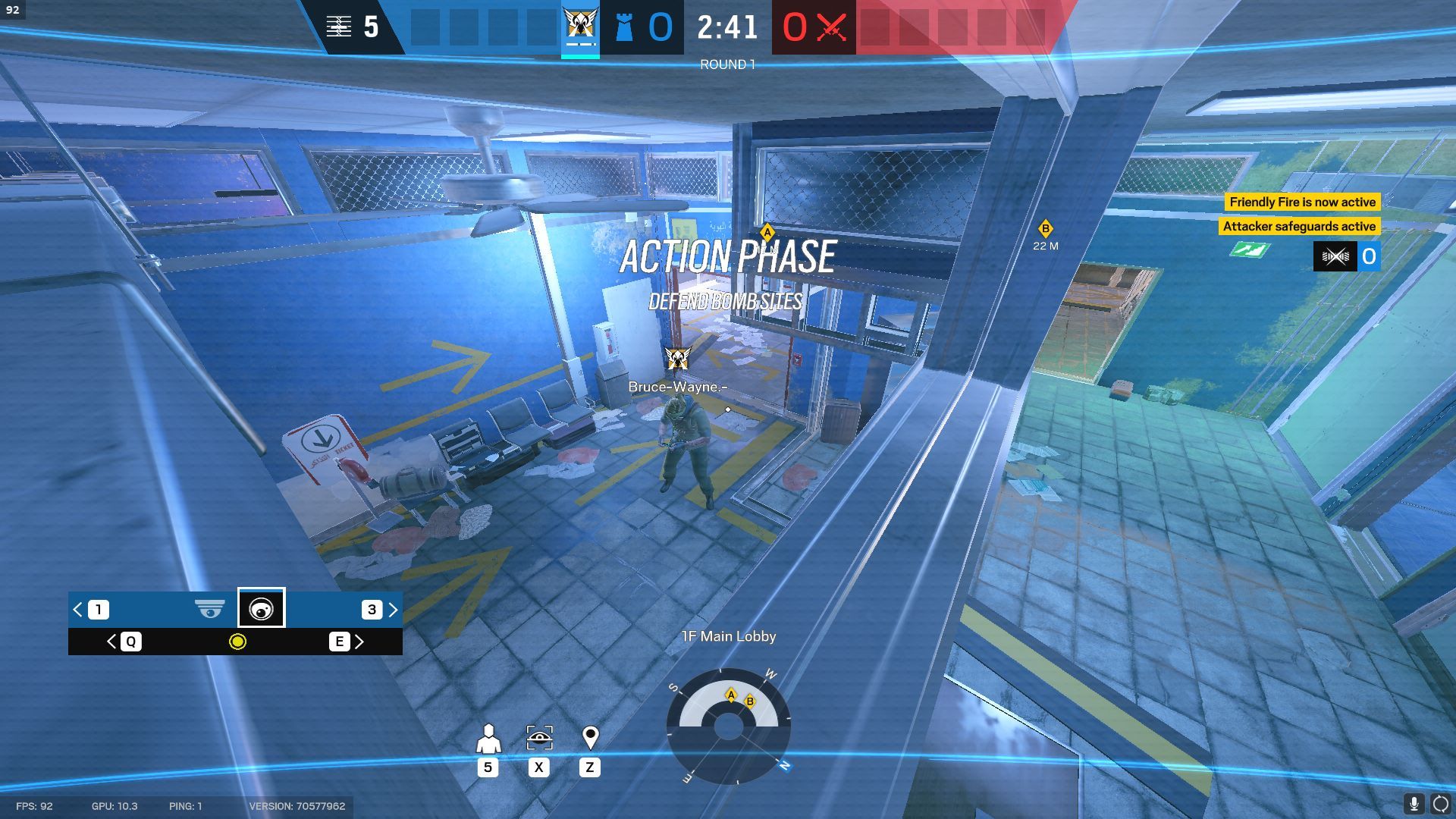 Main lobby camera feed (Image via Ubisoft)