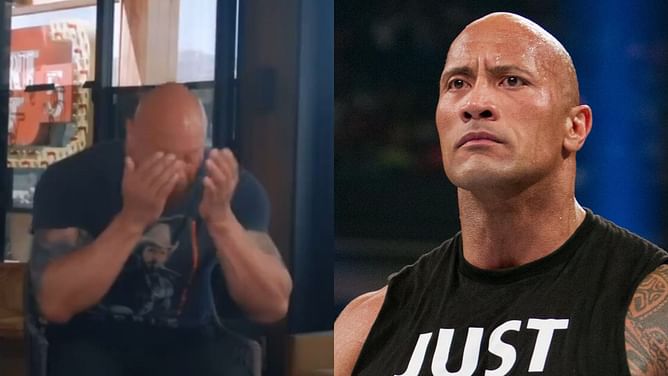 The Rock breaks down in tears; makes emotional confession saying he didn't expect to cry