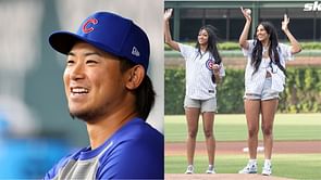 “Just look at this guy he’s such a class act” - MLB fans react as Shota Imanaga poses with Chicago Sky stars Angel Reese and Kamilla Cardoso