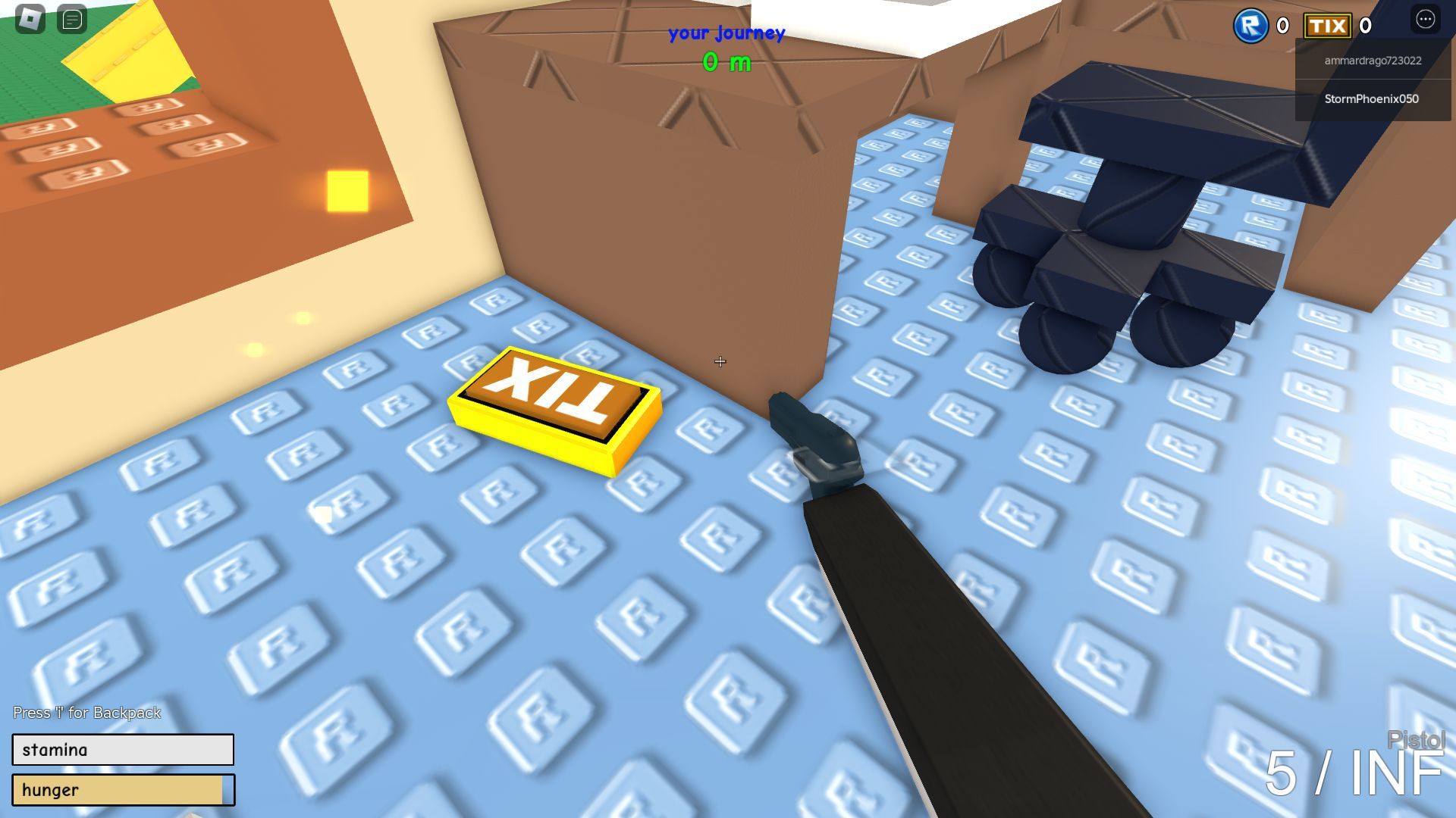 The Tix are scattered all across the map (Image via Roblox)