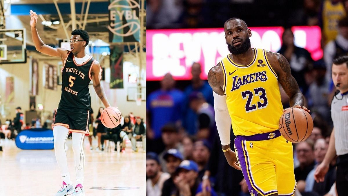 Fans praise LeBron James&rsquo; son after impressive 21-point performance 