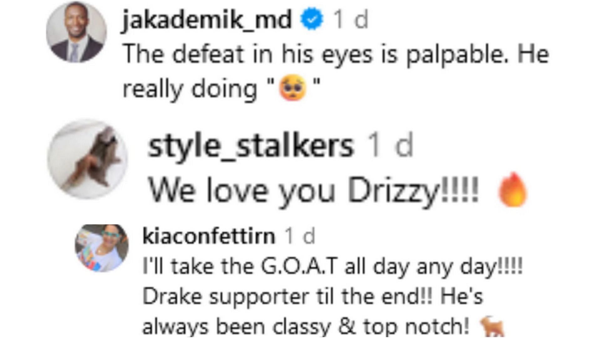 Internet reacts to the rapper&#039;s latest Instagram story (Image via Instagram / @jakademik_md / @style_stalkers / @kiaconfettirn)