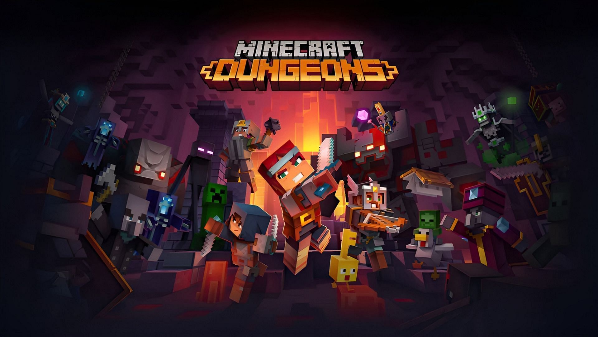 Minecraft Dungeons has enjoyed a bump in active player count in recent days (Image via Mojang)