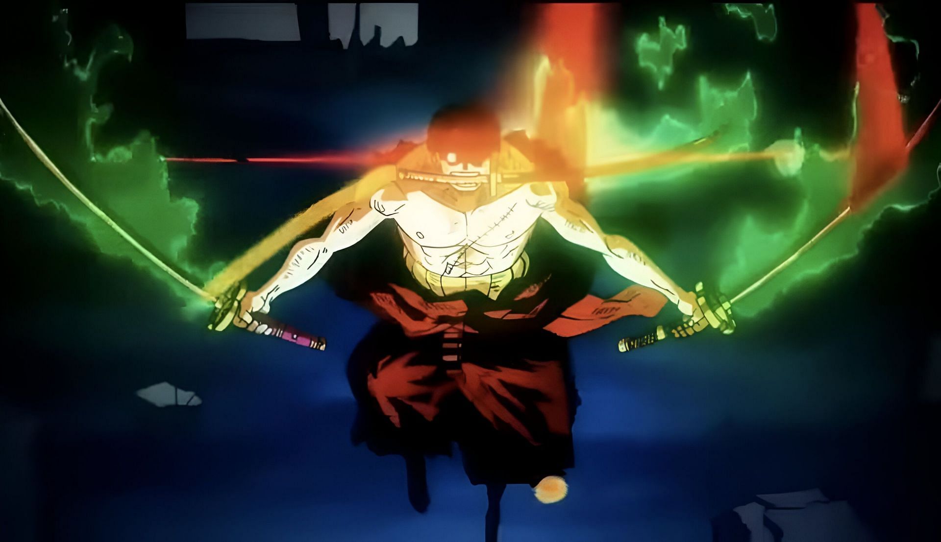 Zoro as seen in the anime (Image via Toei Animation)