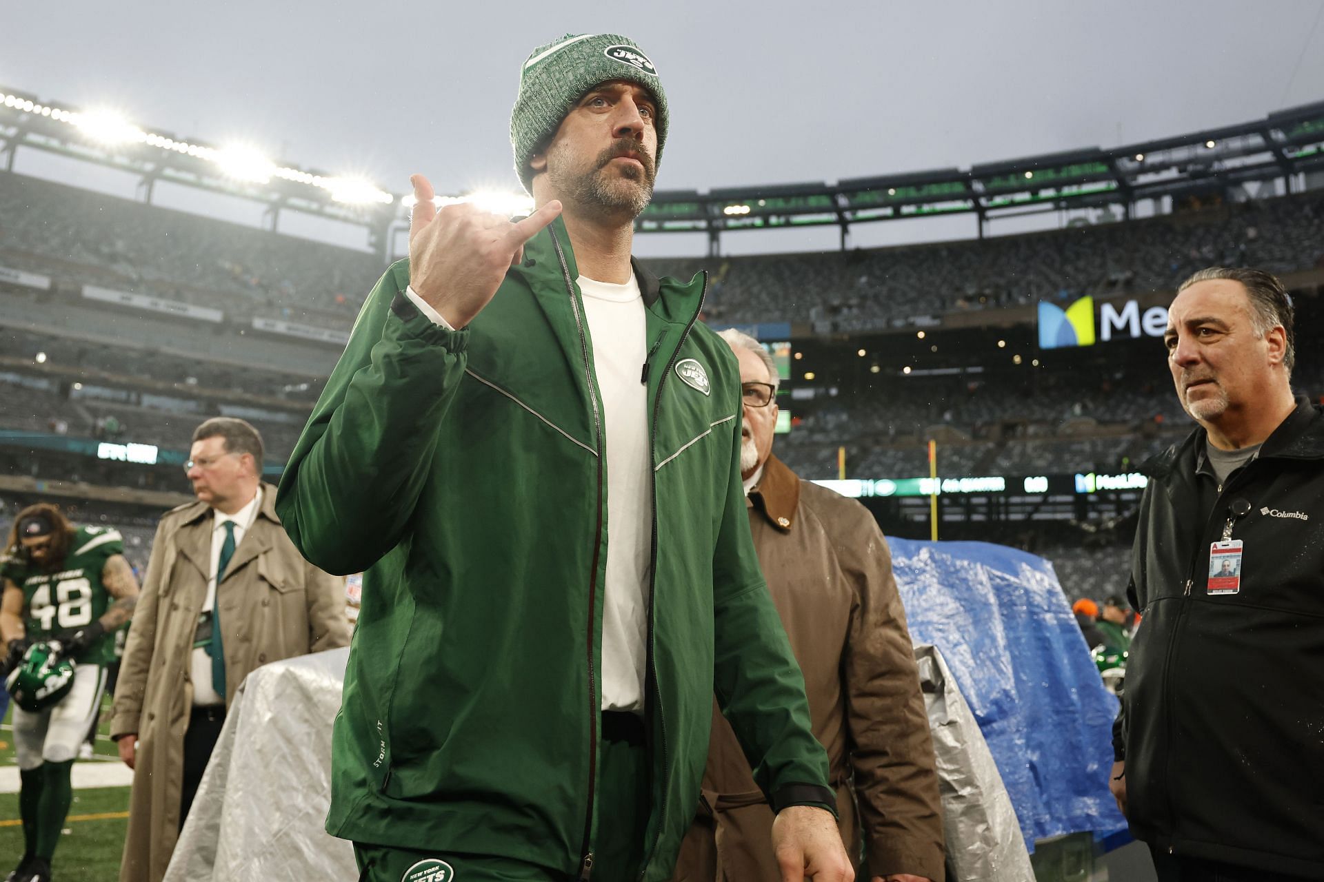 Aaron Rodgers at Houston Texans vs. the New York Jets