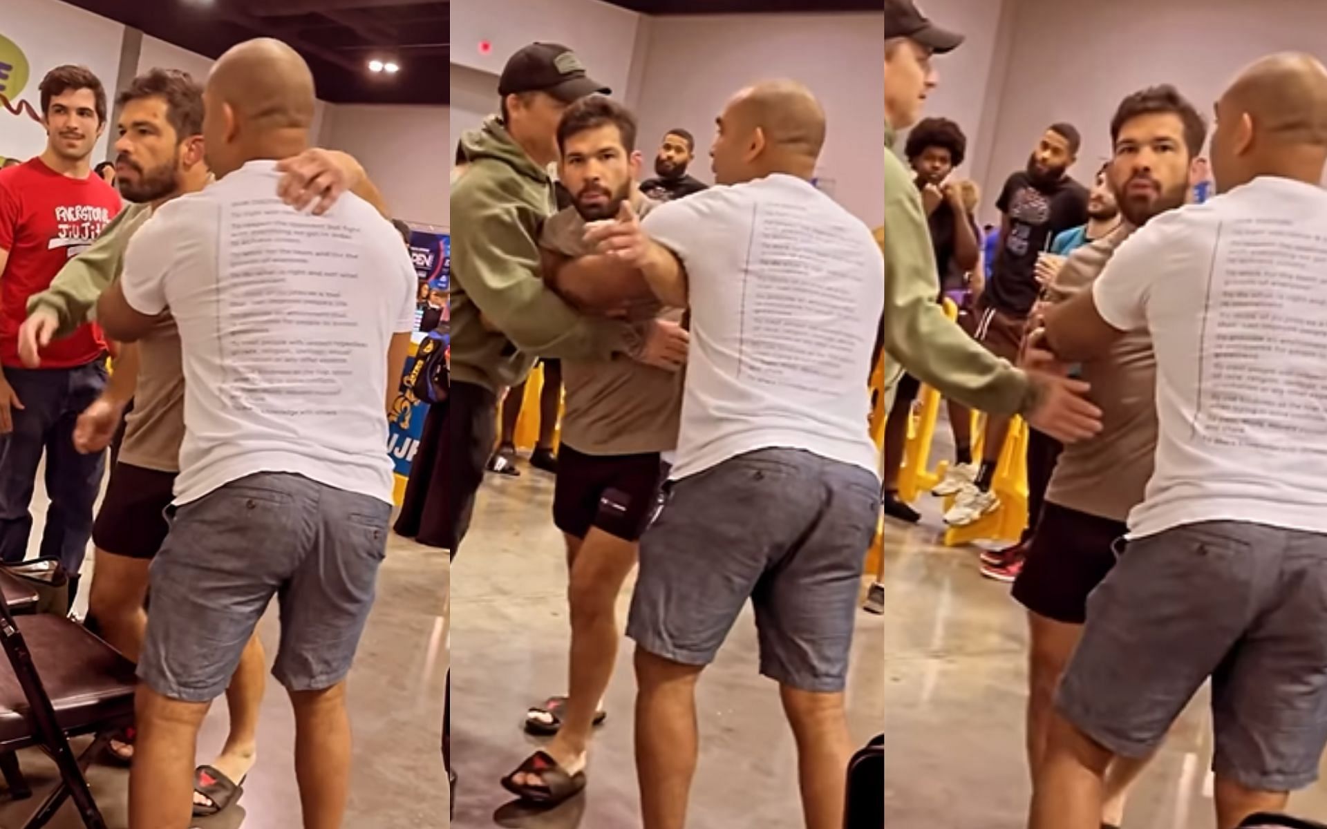 Footage of former UFC bantamweight Raphael Assuncao spitting at his opponent at BJJ tournament [Images Courtesy: @jiujitsuradio on Instagram]